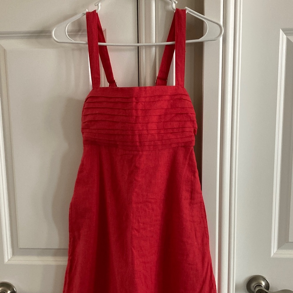 Abercrombie & Fitch Red Smocked Dress